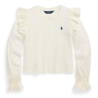 Polo Ralph Lauren Haut &agrave; manches longues en coton-modal &agrave; volants pour filles [7-16]