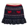 Junior Girls   7-16  Snowflake Cotton-Wool Peplum Skirt