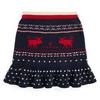 Junior Girls   7-16  Snowflake Cotton-Wool Peplum Skirt