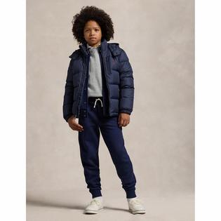 Polo Ralph Lauren Manteau &agrave; capuchon en duvet avec tissu ind&eacute;chirable pour gar&ccedil;ons juniors [8-20]