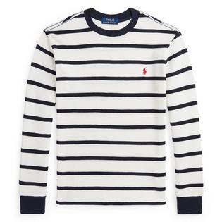 Junior Boys' [8-20] Striped Waffle Cotton Long Sleeve Top