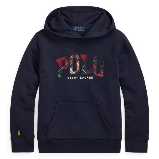 Ralph Lauren Childrenswear Junior Boys   8-20  Plaid-Logo Fleece Hoodie