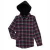 Boys   4-7  Long Sleeve Hooded Flannel Shirt