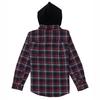 Boys   4-7  Long Sleeve Hooded Flannel Shirt