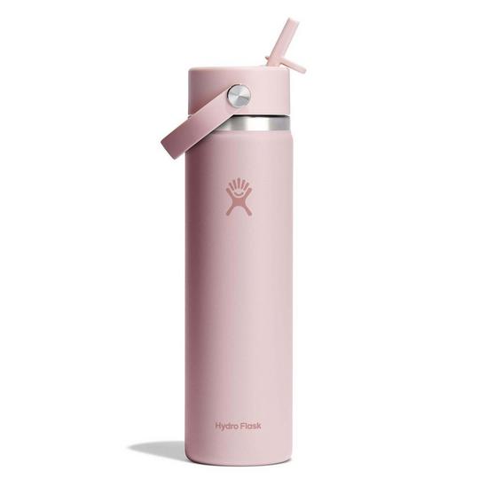Wide Mouth Insulated Bottle with Flex Straw Cap (24 oz) | Hydro