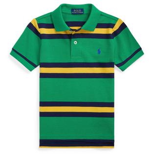 Boys' [2-7] Striped Cotton Mesh Polo