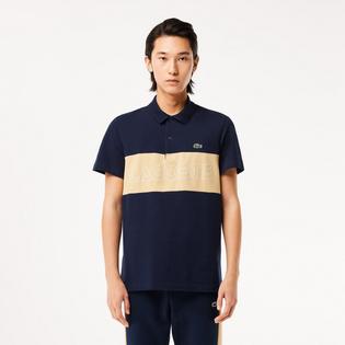  Men's Stretch Pique Colourblock Polo