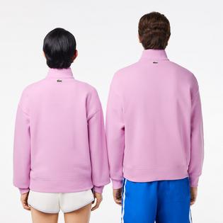 Lacoste Chandail &agrave; col montant en coton biologique avec glissi&egrave;re 1/4 unisexe