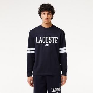 Lacoste Haut à manches longues avec écusson imprimé pour hommes
