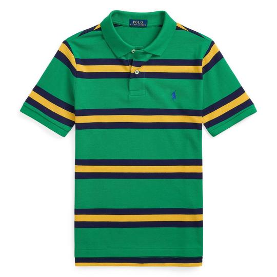 Ralph Lauren Childrenswear Junior Boys   8-20  Striped Cotton Mesh Polo