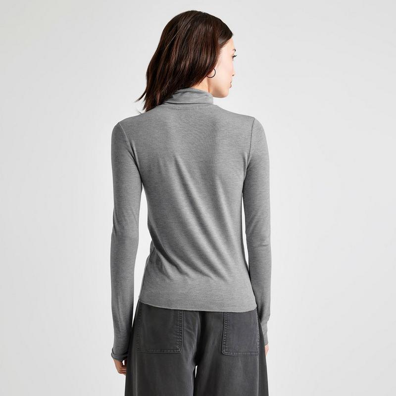 Splendid Haut &agrave; col roul&eacute; en bambou pour femmes