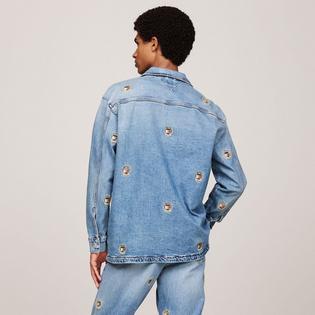 Tommy Hilfiger Men's Embroidered Crest Denim Overshirt