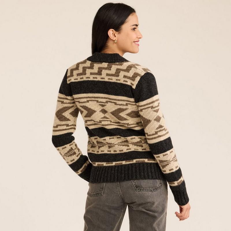 Pendleton Chandail &agrave; glissi&egrave;re avec motifs pour femmes