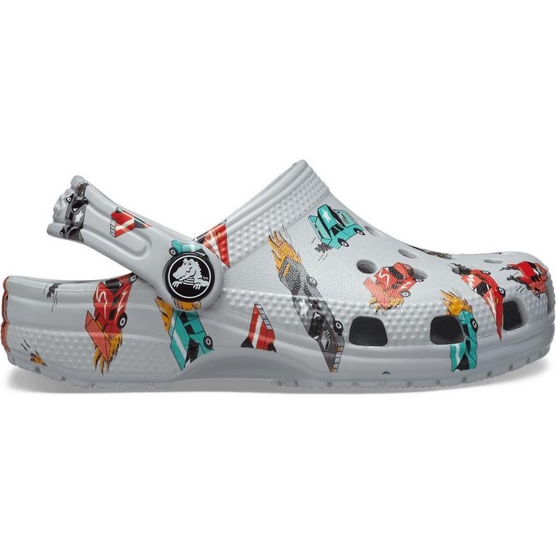 Crocs Sabots Classic Race Cars Graphic pour tout-petits [5-10]