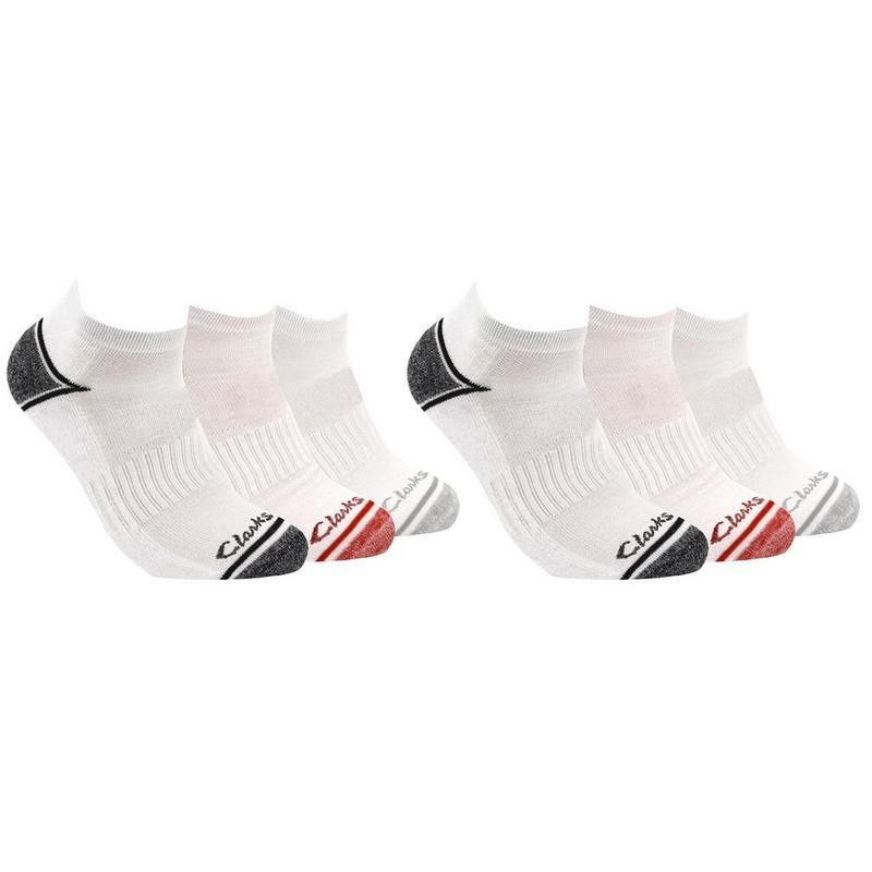 Clarks Chaussettes courtes coussin&eacute;es pour hommes (paquet de 6)