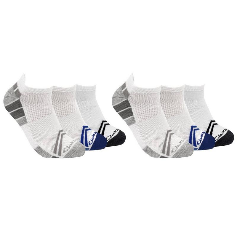 Clarks Chaussettes Run Quarter pour hommes (paquet de 6)