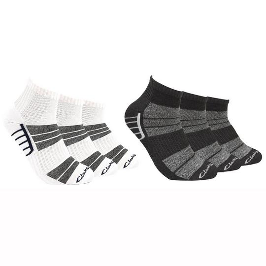 Clarks Men s Cushioned Ankle Sock  6 Pack 