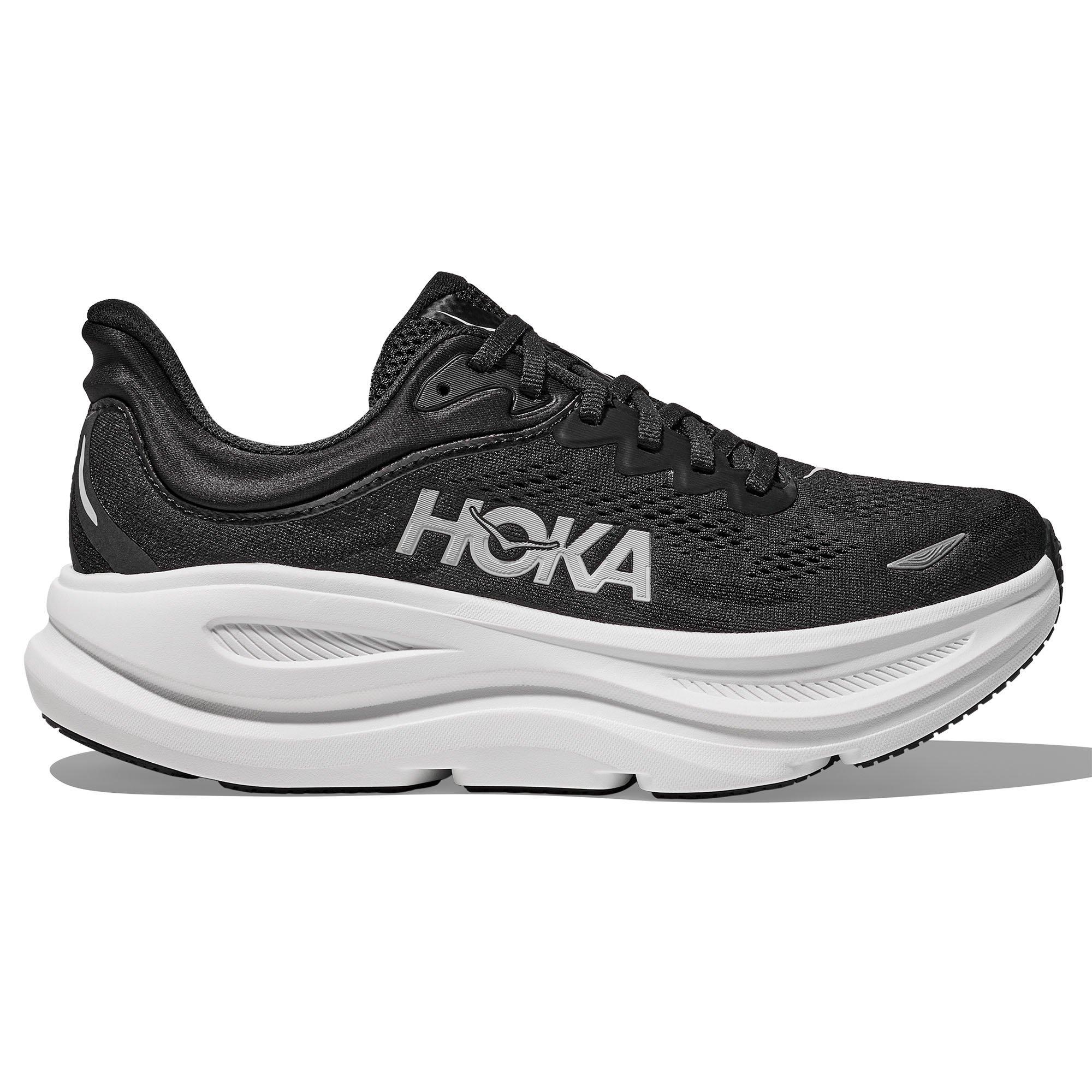 HOKA | Men's Bondi 9 Running Shoes, Black White