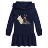 Girls   2-6X  Dog Graphic Fleece Hoodie Dress