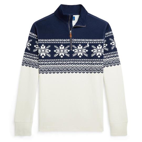 Ralph Lauren Childrenswear Junior Boys   8-20  Snowflake Double-Knit Pullover Top