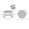 Bear Den Gazebo  Tall 