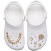 Pretty in Gold Jibbitz  153  Shoe Charm  5 Pack 