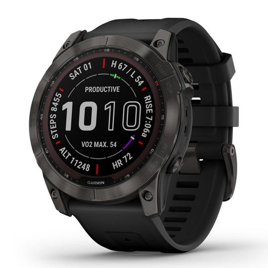 Garmin Montre intelligente multisport GPS Garmin fenix  7X Sapphire Solar