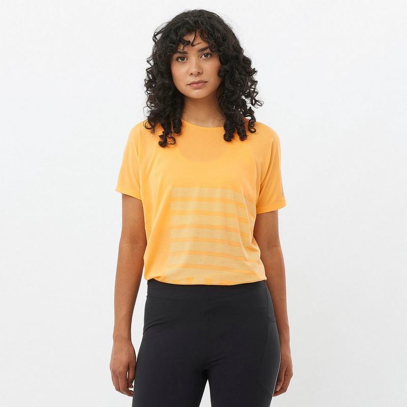 Salomon Women's Sense Aero Graphic Short Sleeve Top