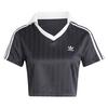 Polo court   col  V en jacquard Adicolor Football pour femmes