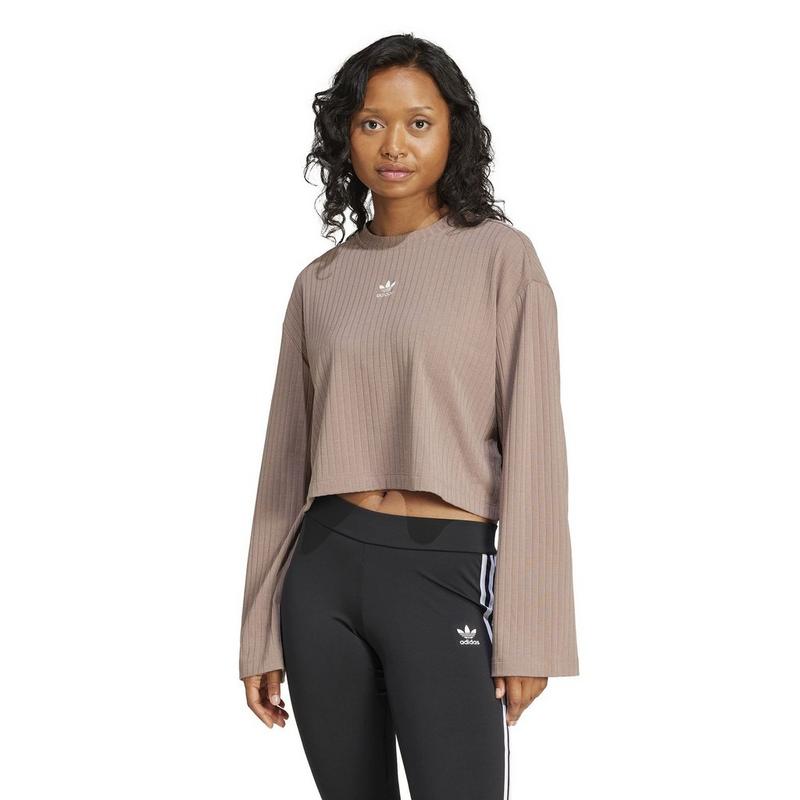adidas Originals Haut &agrave; manches longues Essentials Wide Rib pour femmes