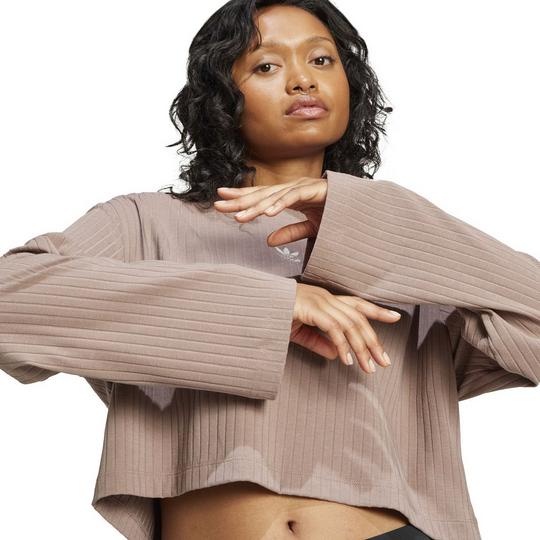 Women's Essentials Wide Rib Long Sleeve Top | adidas Originals