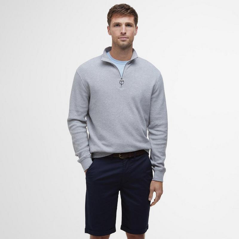Barbour Haut &agrave; demi-glissi&egrave;re en piqu&eacute; interlock pour hommes