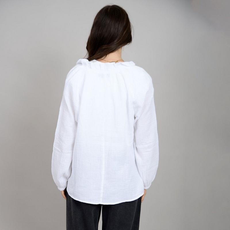 Oak & Ivy Blouse en gaze Milania Bubble pour femmes