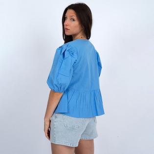 Oak & Ivy Women's Tally Poplin Top