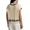 Women s Cable Knit Cotton Cricket Sweater Vest