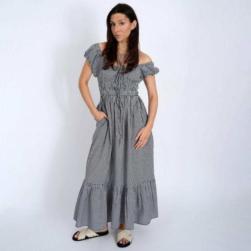 Oak & Ivy Women's Gingham Woven Dress