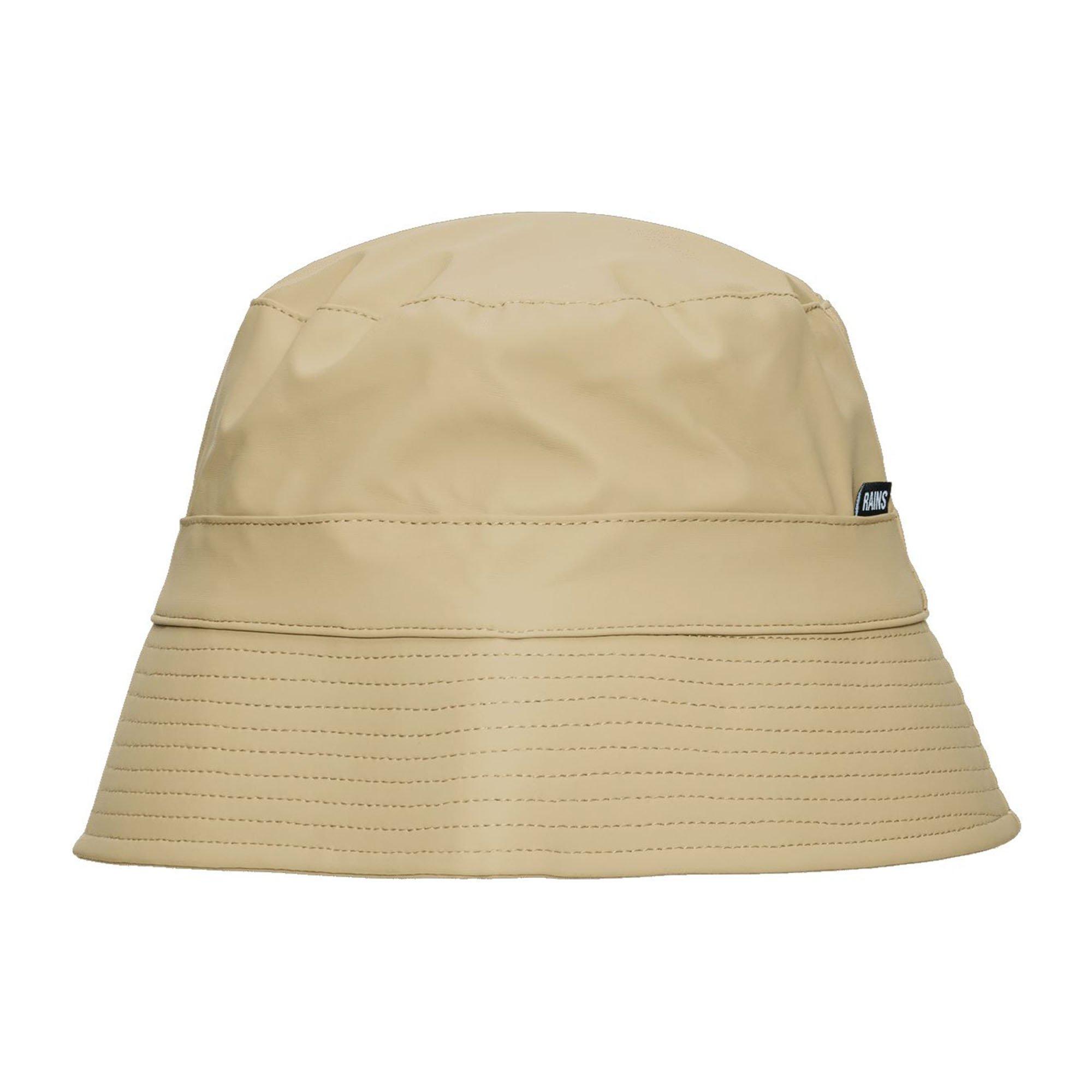 RAINS | Unisex Bucket Hat, Sand, Size Medium/Large