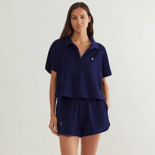 Polo Ralph Lauren Women's Terry Polo + Short Two-Piece Cover-Up Set