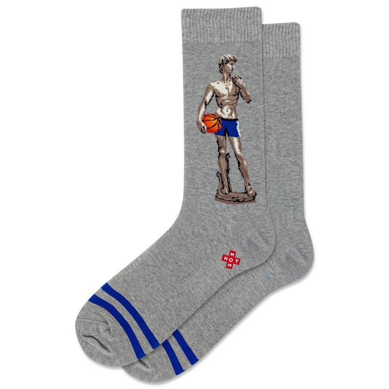 Hot Sox Chaussettes mi-mollet Baller David pour hommes