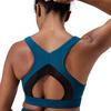 Haut de bikini uni en maille   col haut pour femmes