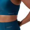 Haut de bikini uni en maille   col haut pour femmes