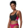 Haut de bikini   dos nageur Colourblock pour femmes