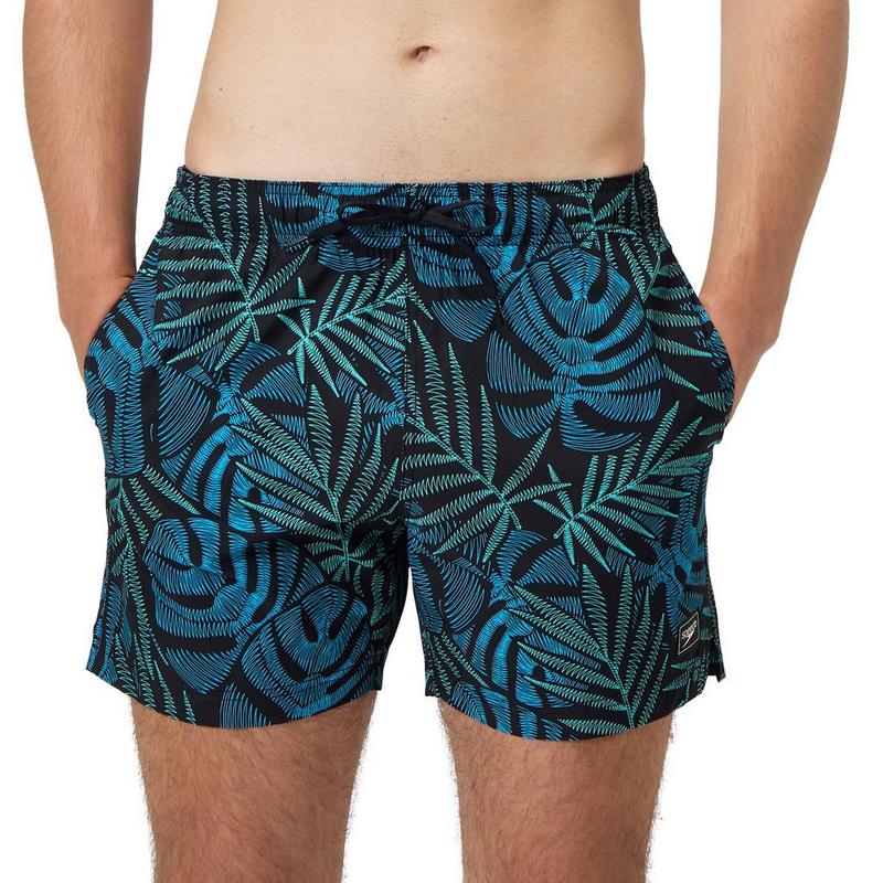 Speedo Men's Printed Redondo Edge 16" Volley Swim Trunk