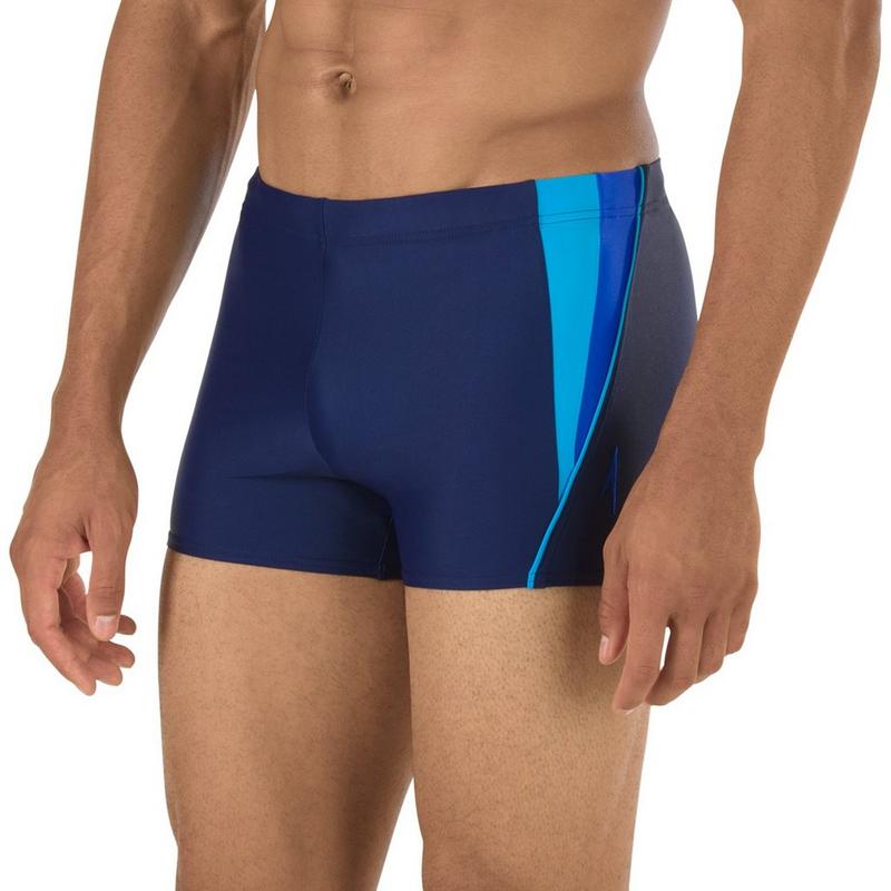 Speedo Men's Fitness Splice Square Leg Swim Short