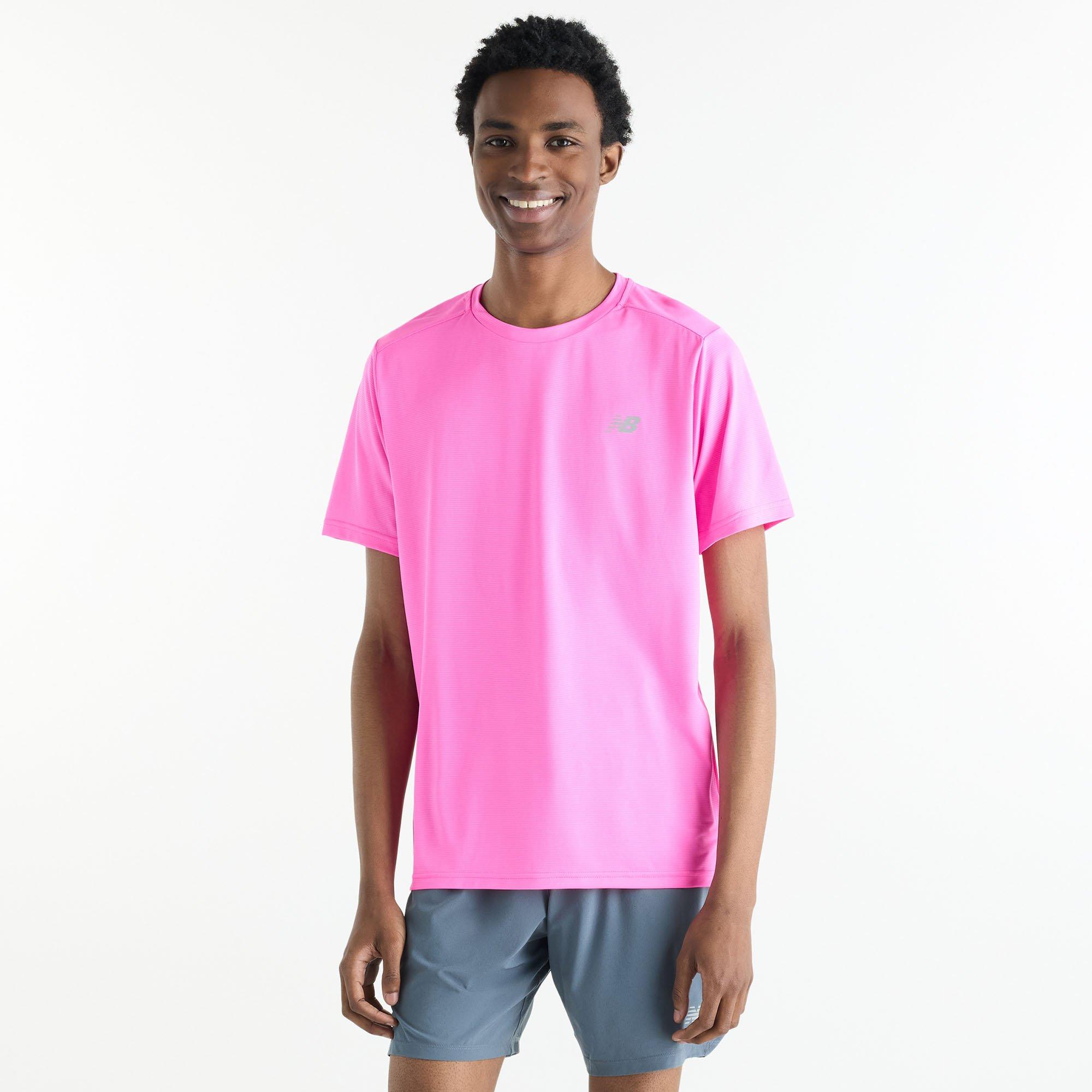 New Balance | Men's Sport Essentials T-Shirt, Pink, Size XL