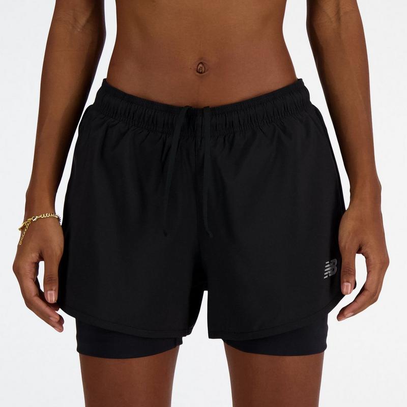New Balance Short 2 en 1 Sport Essentials 3 po pour femmes