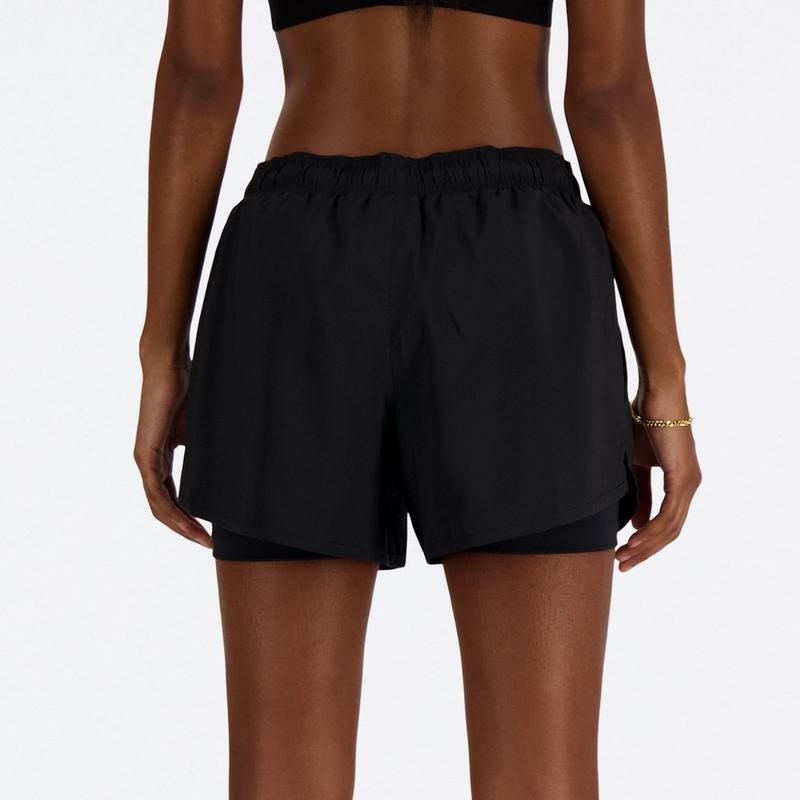 New Balance Short 2 en 1 Sport Essentials 3 po pour femmes