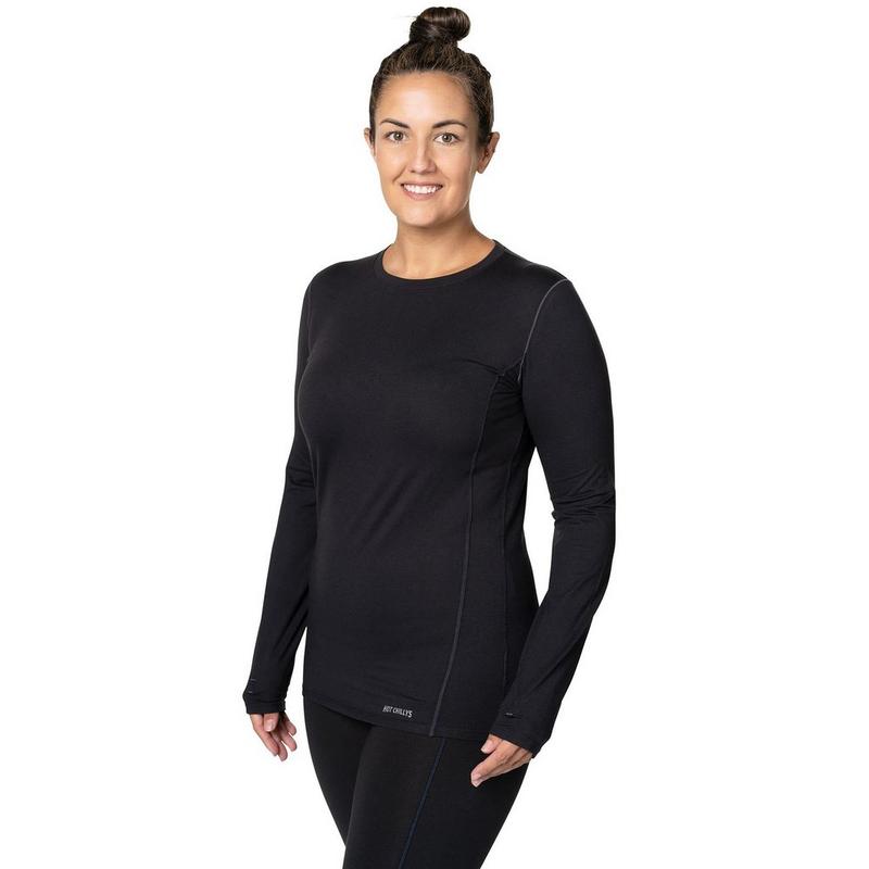 Hot Chillys Haut &agrave; col rond Clima-Tek pour femmes