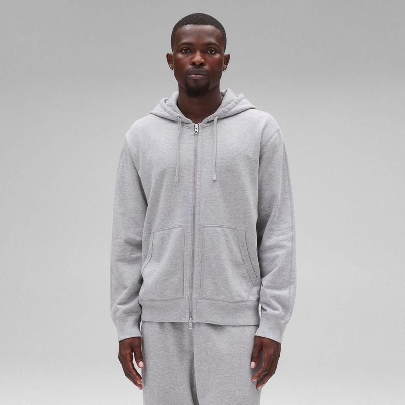 Reigning Champ Chandail &agrave; capuchon et &agrave; fermeture &eacute;clair compl&egrave;te en tissu &eacute;ponge mi-lourd pour hommes