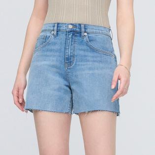 DUER Women's Performance Denim+ High Rise Relaxed Short